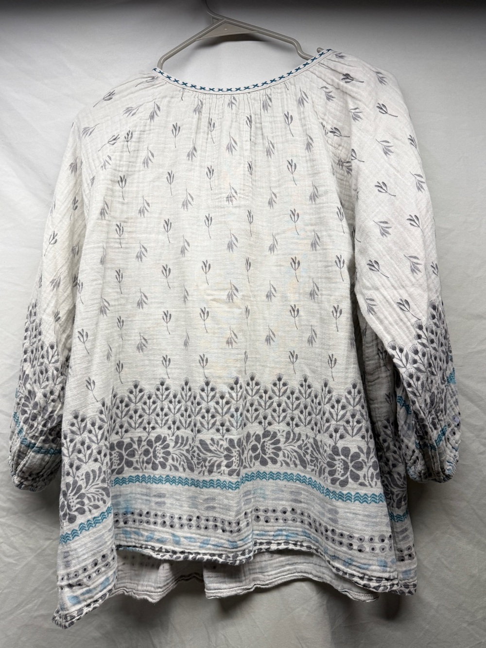 Johnny Was Camber Gauze Peasant Top - Picture 2 of 4